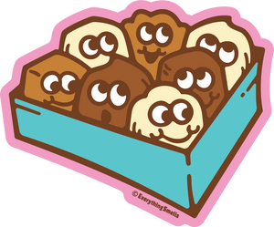 Box Of Chocolates Vinyl Sticker by EverythingSmells *NEW!