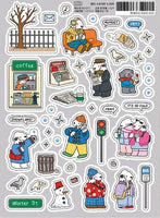 Winter Street Stickers by 9 O'Clock Bonnie