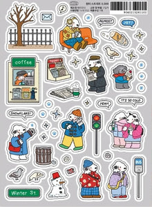 Winter Street Stickers by 9 O'Clock Bonnie