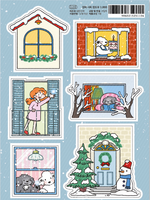 Winter City Window Stickers by 9 O'Clock Bonnie *NEW!
