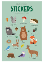 Woodland Animals Clear Stickers *NEW!