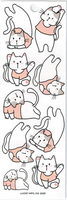 Yoga Cat Sticker Strip