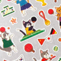 Kitty Ping Pong Stickers *NEW!