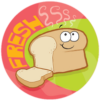 Bread Dr. Stinky Scratch-N-Sniff Stickers