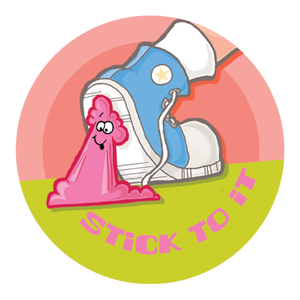 Bubblegum Dr. Stinky Scratch -N-Sniff Stickers (2 sheets)