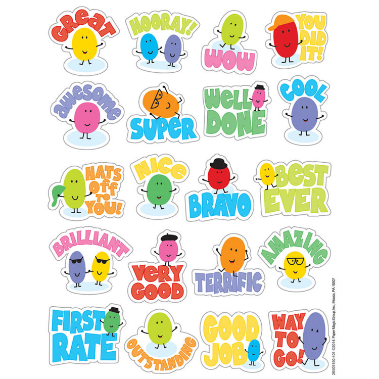 Jelly Bean Scented Stickers (80 stickers)