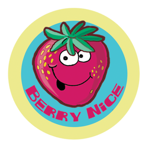 Strawberry Dr. Stinky Scratch -N-Sniff Stickers (2 sheets)