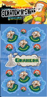 Grandpa Dr. Stinky Scratch -N-Sniff Stickers (2 sheets)