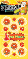 Hot Wings Dr. Stinky Scratch -N-Sniff Stickers (2 sheets)