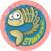 Fish Dr. Stinky Scratch -N-Sniff Stickers (2 sheets)