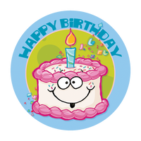 Birthday Cake Dr. Stinky Scratch-N-Sniff Stickers