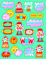 Bubble Gum Scented Stickers by Eureka
