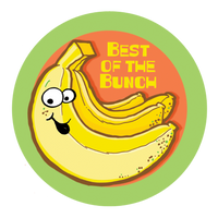 Banana Dr. Stinky Scratch-N-Sniff Stickers