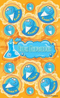Blue Snowcone Dr. Stinky Scratch -N-Sniff Stickers (2 sheets)