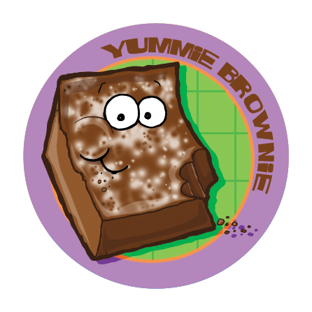Brownie Dr. Stinky Scratch -N-Sniff Stickers (2 sheets)