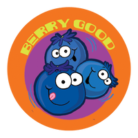 Blueberry Dr. Stinky Scratch-N-Sniff Stickers