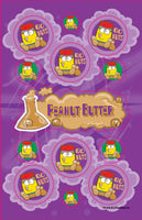 Peanut Butter Dr. Stinky Scratch-N-Sniff Stickers (2 sheets) *NEW!