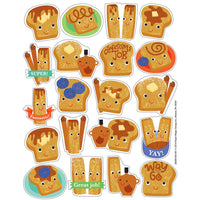 Cinnamon Toast Scented Stickers (80 stickers)