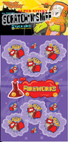 Fireworks Dr. Stinky Scratch-N-Sniff Stickers (2 sheets)