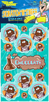 Chocolate Dr. Stinky Scratch -N-Sniff Stickers (2 sheets)