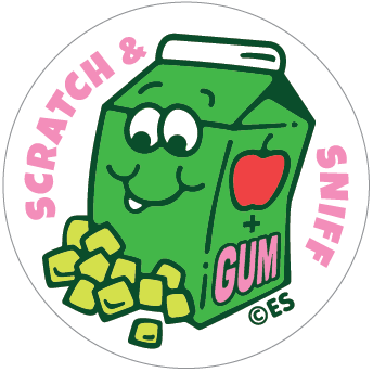 Apple Juice Bubble Gum EverythingSmells Scratch & Sniff Stickers