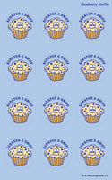 Blueberry Muffin EverythingSmells Scratch & Sniff Stickers