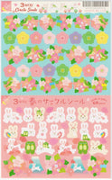 Bunnies, Birds, & Flower Stickers by Ryu Ryu