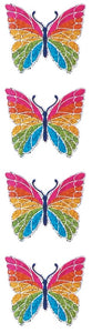 Large Rainbow Butterfly Prismatic Stickers by Hambly