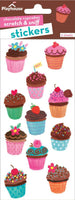 Chocolate Iced Cupcakes Scratch & Sniff Stickers