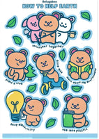 Earth Day Bears Stickers