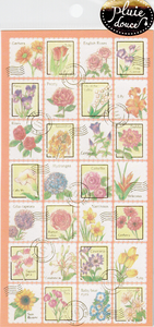 Floral Stamp Stickers with Gold Accents by Mind Wave