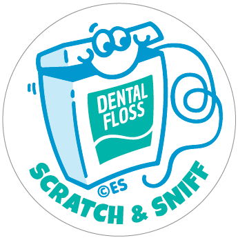 Minty Fresh EverythingSmells Scratch & Sniff Dental Stickers