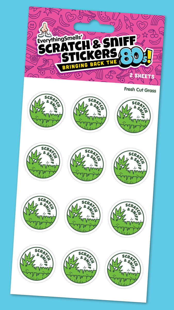 Lot d'autocollants Stink Factory Scratch N Sniff feuilles neuves grand Lot d'autocollants Stink Factory Scratch N Sniff feuilles neuves grand
