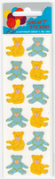Fuzzy Teddy Bear Vintage Stickers