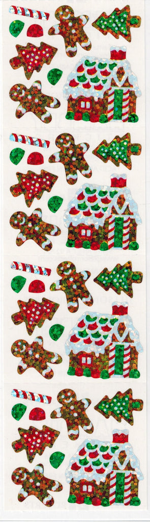 Gingerbread House Prismatic Stickers by Hambly