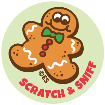 Gingerbread Man EverythingSmells Scratch & Sniff Stickers