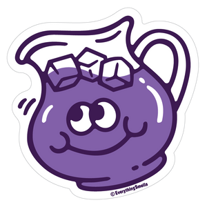 Grape Drink Pitcher Vinyl Sticker by EverythingSmells