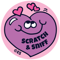 Raspberry Sweet Hearts EverythingSmells Scratch & Sniff Stickers