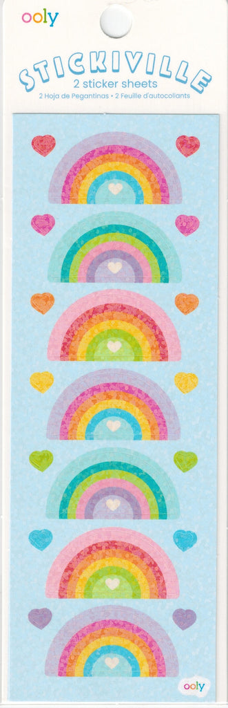 Holographic Rainbow Love Stickers by Stickiville