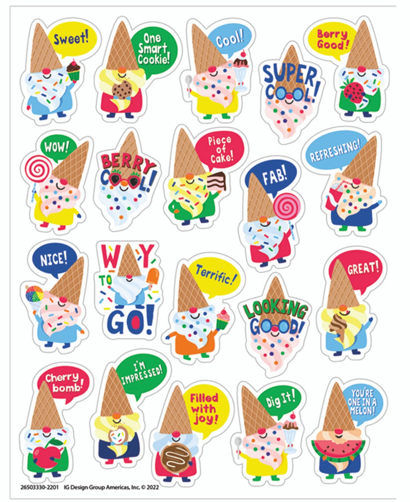 Ice Cream Gnomes Scented Stickers by Eureka