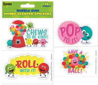 Jumbo Bubble Gum Scented Stickers