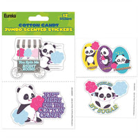 Jumbo Cotton Candy Pandas Scented Stickers
