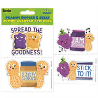 Jumbo Peanut Butter & Jelly Scented Stickers