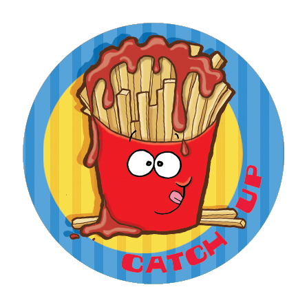 Ketchup Dr. Stinky Scratch-N-Sniff Stickers