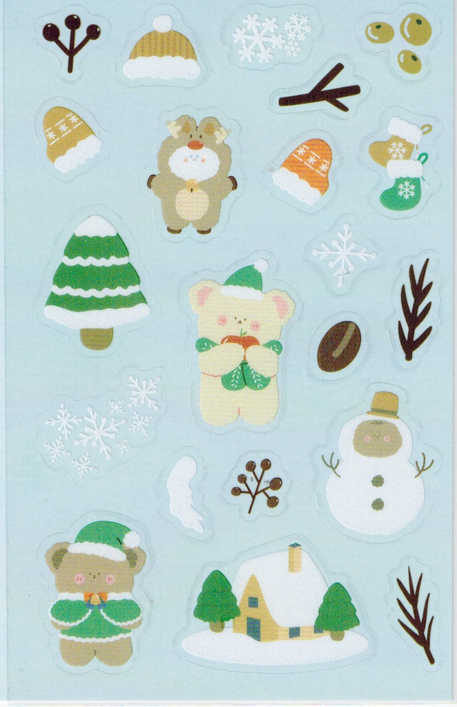 Winter Bear Stickers