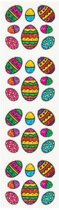 Easter Eggs Prismatic Stickers by Hambly
