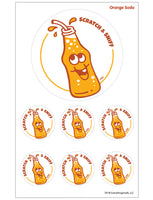 Orange Soda EverythingSmells Scratch & Sniff Stickers