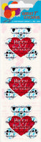 Prismatic Large Birthday Bears Vintage Stickers *NEW!