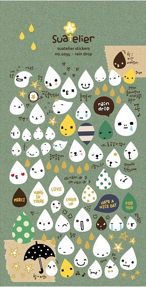 Rain Drop Stickers by Suatelier