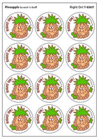 Pineapple Scratch 'n Sniff Retro Stinky Stickers